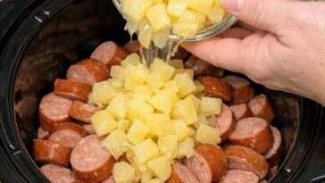 Sweet & Sour Sausage and Pineapple Slow Cooker