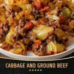 Cabbage and ground beef