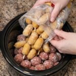 Corn Dog Meatball Bites - Slow Cooker