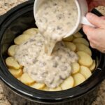 Scalloped Potatoes and Ham In Slow Cooker