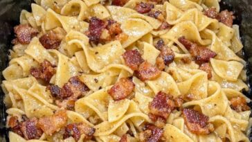 Slow Cooker Amish Bacon Fat Noodles