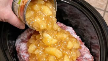 Slow Cooker Apple BBQ Beef