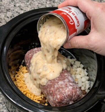 Slow Cooker Bacon Burger Beef (Easy 5-Ingredient Dinner)