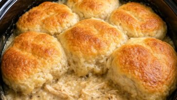 Chicken & Biscuit Casserole – Slow Cooker