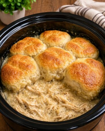 Chicken & Biscuit Casserole – Slow Cooker