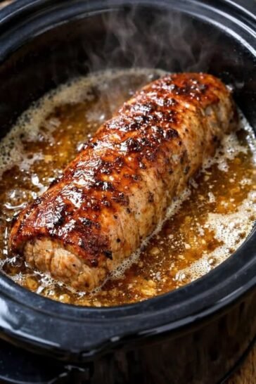 Slow Cooker Golden Ale Pork Tenderloin