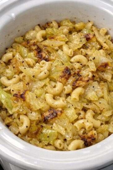 Slow Cooker Poor Man's Cabbage and Macaroni
