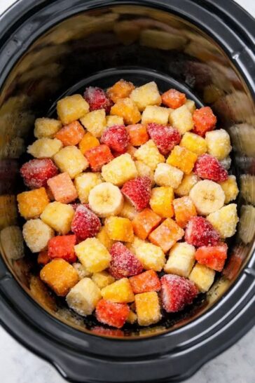 Slow Cooker Tropical Fruit Dessert (Just 4 Ingredients!)