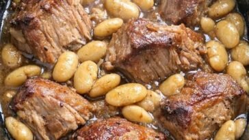Slow Cooker Amish Pork and Butter Beans