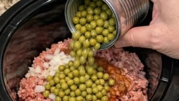 Slow Cooker Beef and Peas Dinner