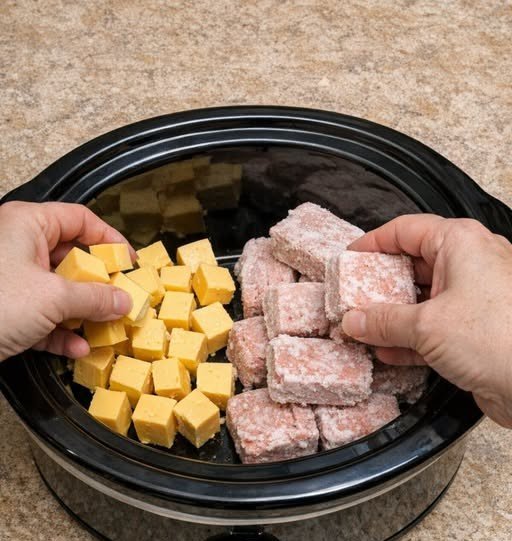 Slow Cooker Cheeseburger Beef Dip