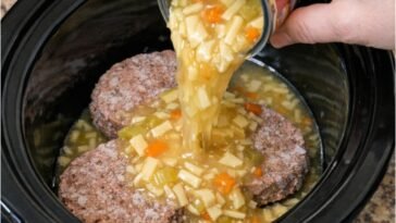 Slow Cooker Chicken Noodle Beef Stew