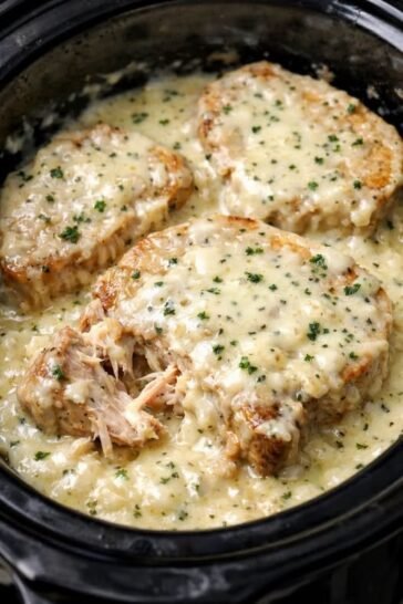 Slow Cooker Creamy Ranch Pork Chops