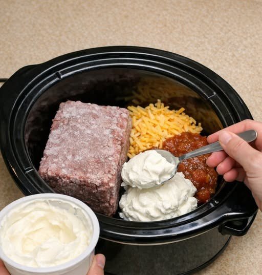 Slow Cooker Creamy Taco Beef Dip