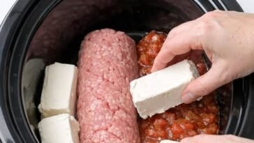 Slow Cooker Creamy Taco Beef Dip (3 Ingredients)