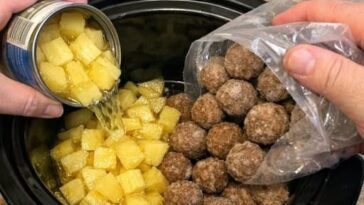 Slow Cooker Hawaiian Beef Meatballs