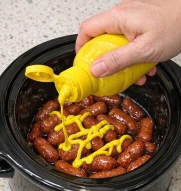 Slow Cooker Honey Mustard Beef Smokies