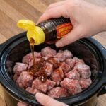 Slow Cooker Maple Sriracha Beef Bites