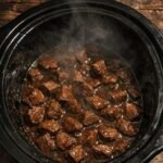 Slow Cooker Midnight Beef Tips