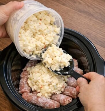 Slow Cooker Potato Salad Beef Sausage