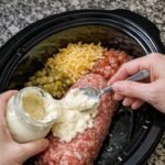 Slow Cooker Queso Blanco Beef Dip