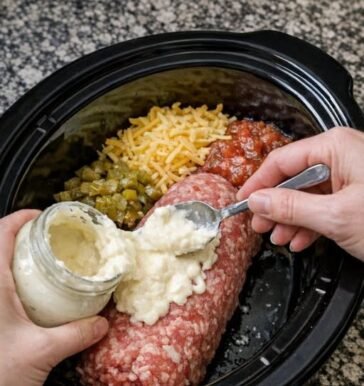 Slow Cooker Queso Blanco Beef Dip