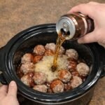 Slow Cooker Root Beer Beef Meatballs