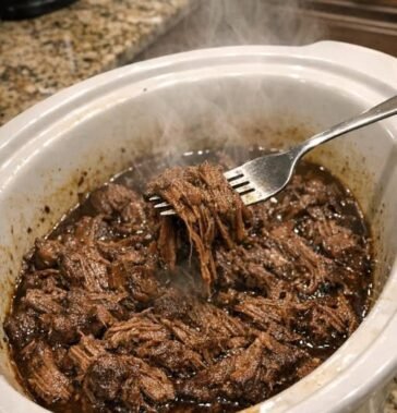 Slow Cooker Shredded Beef for Labor Day