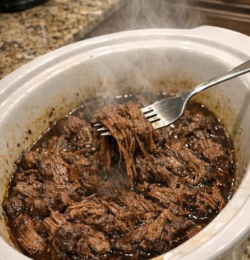 Slow Cooker Shredded Beef for Labor Day
