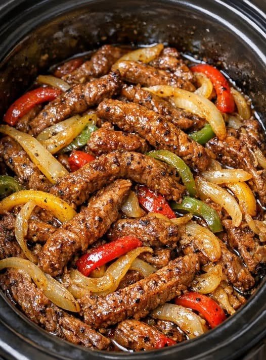 Slow Cooker Steak Fajitas