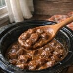 Slow Cooker Sunday Gravy Beef Tips