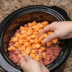 Slow Cooker Sweet Potato Beef Mash