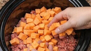 Slow Cooker Sweet Potato Beef Mash