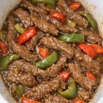 slow cooker pepper steak
