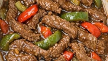 slow cooker pepper steak