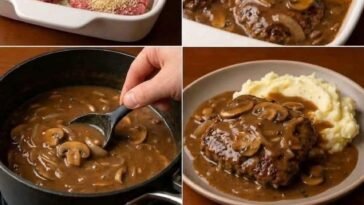 Salisbury Steak with Onion Gravy