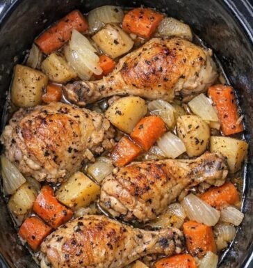 Slow Cooker Amish Autumn Chicken