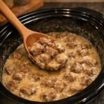 Slow Cooker Beef Tips with Cream Gravy