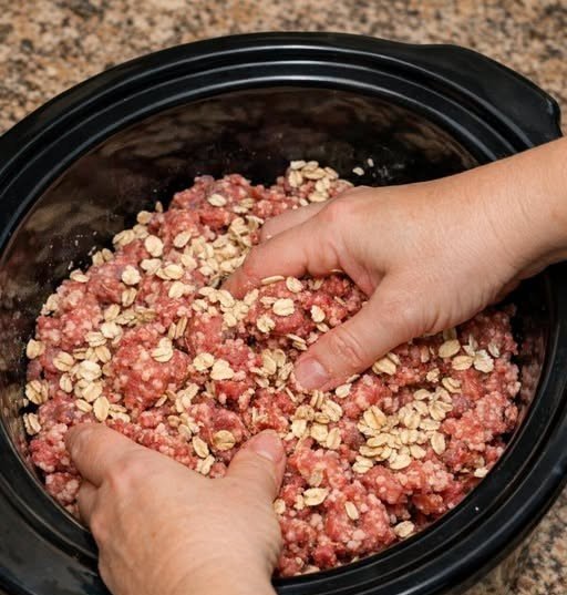 Slow Cooker Beef and Oat Mash