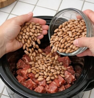 Slow Cooker Beef and Pinto Bean Bowl
