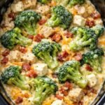 Slow Cooker Cheesy Chicken & Broccoli