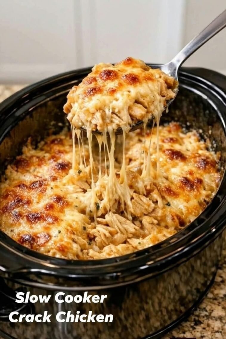 Slow Cooker Crack Chicken – Bacon Cheese Chicken