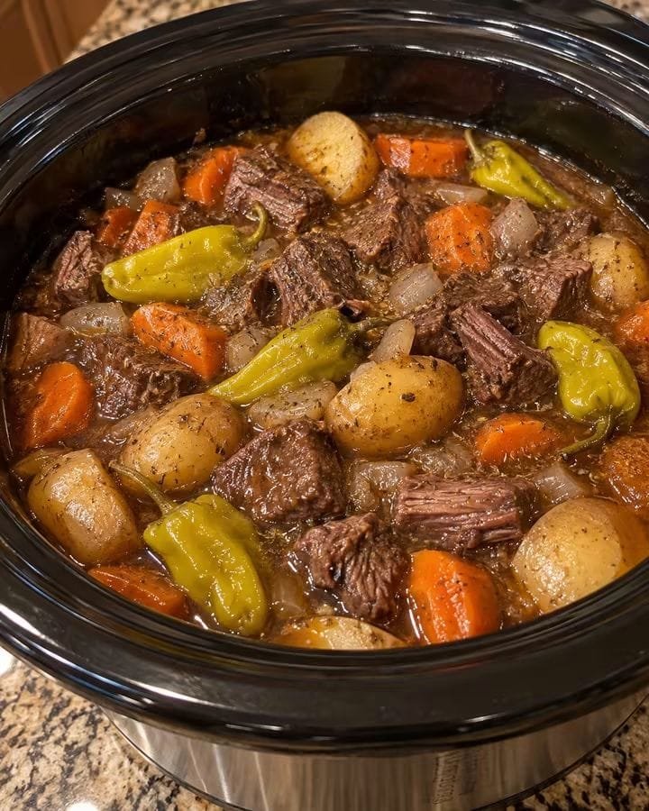 Slow Cooker Mississippi Beef Stew