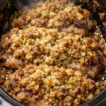 Crock Pot Amish Stuffing Pork Chops