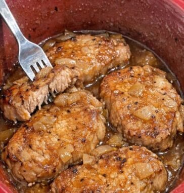 Slow Cooker Apple Cider Pork Chops