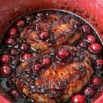 Slow Cooker Cranberry Balsamic Pork Chops