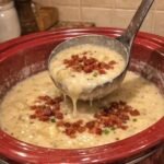 Slow Cooker Potluck Smoky Bacon Ranch Potato Soup